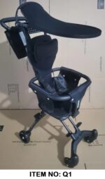 ⁦عربة خفيفة الوزن بظلٍ واقٍ، مخصصة للأطفال الصغار، مناسبة للتنقلات القصيرة والنزهات السريعة.⁩ - الصورة ⁦2⁩