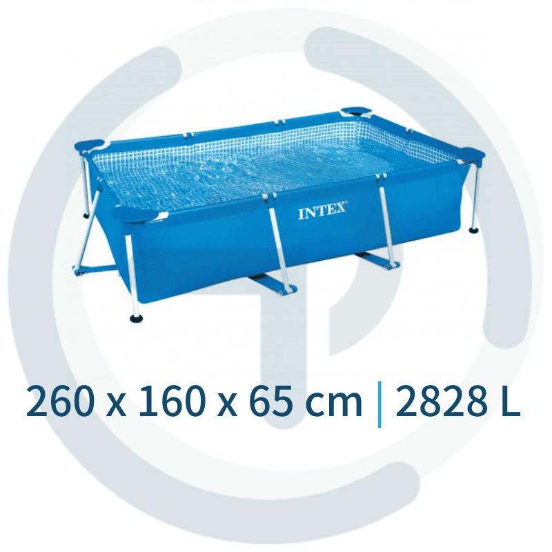 piscina-intex-metal-frame-28271np-260x160x65cm-2282-litros-sem-bomba مسبح مستطيل معدني من إنتكس
260 × 160× 65 سم - الصورة 1